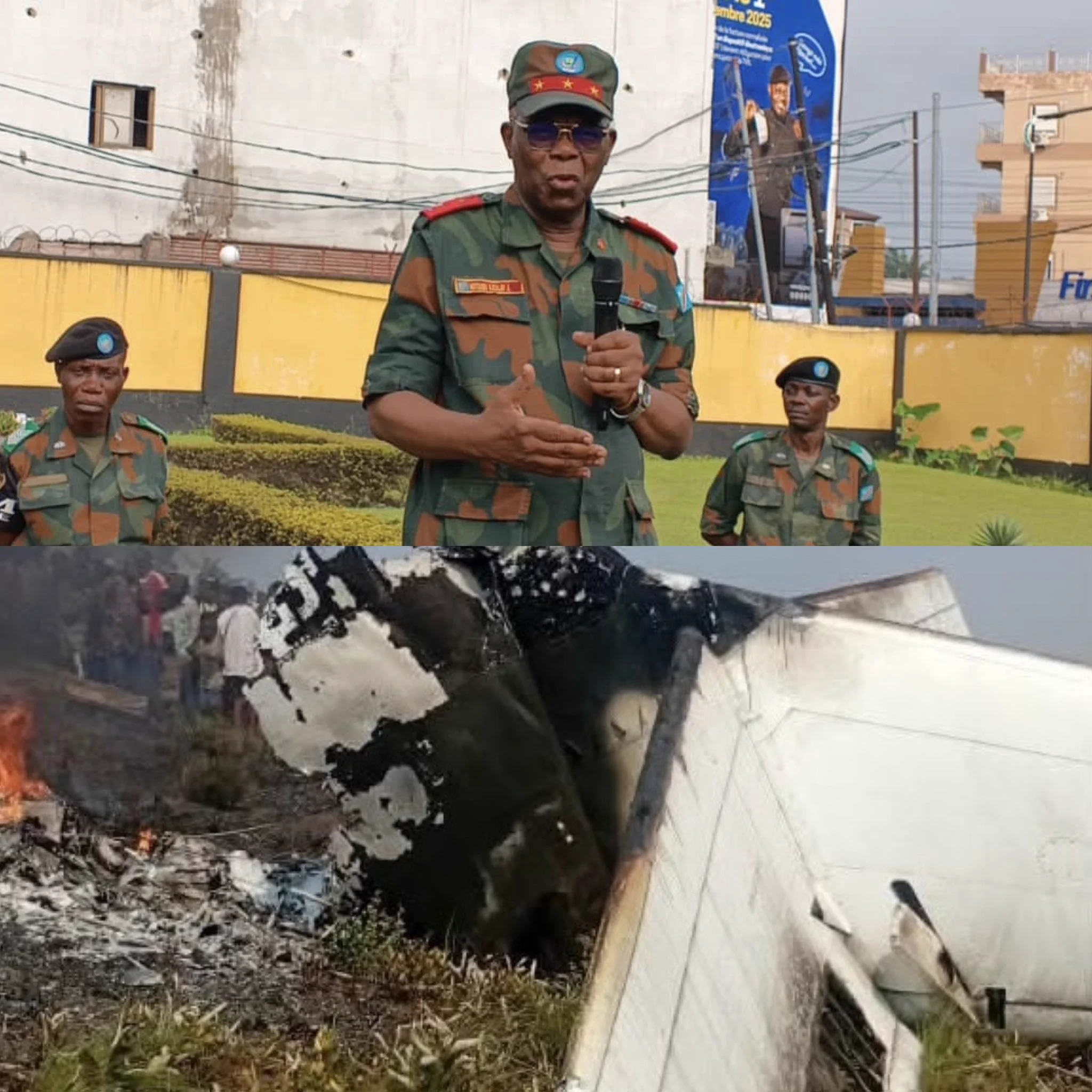 RDC : les drapeaux en berne en hommage aux victimes du crash de Kenge